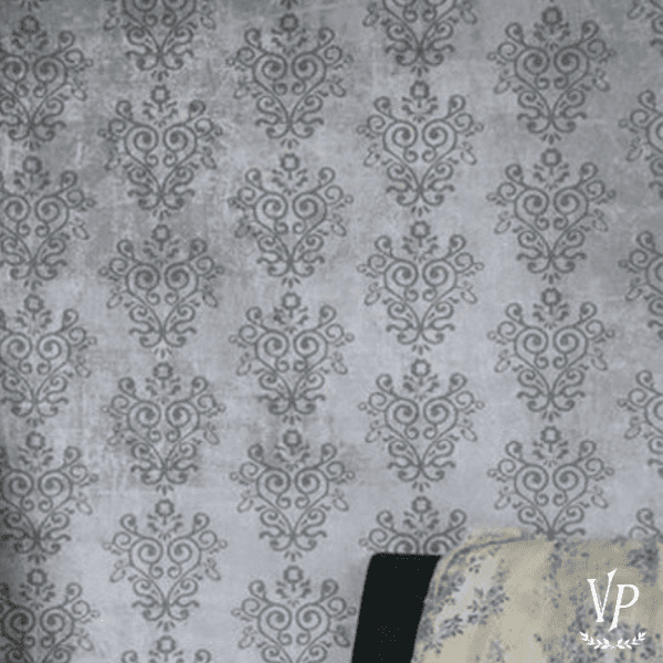 Inspiration papier peint Vintage Paint 700256 Grey pattern on soft grey 2
