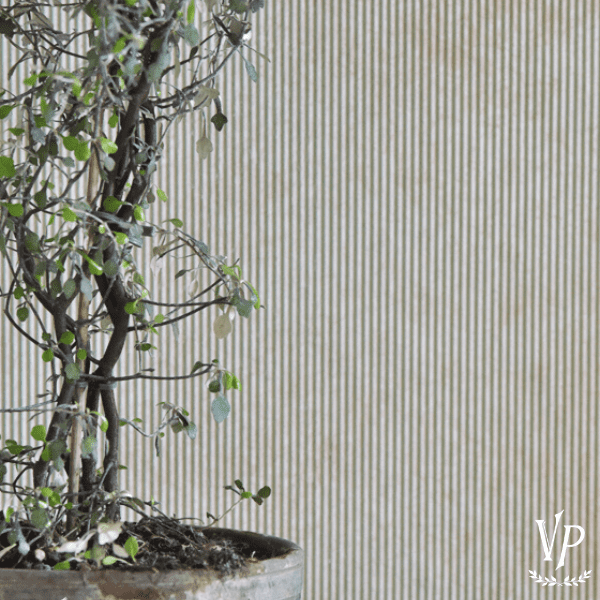 Inspiration papier peint Vintage Paint 700276 Wallpaper Barrow striped - Dusty Green 1