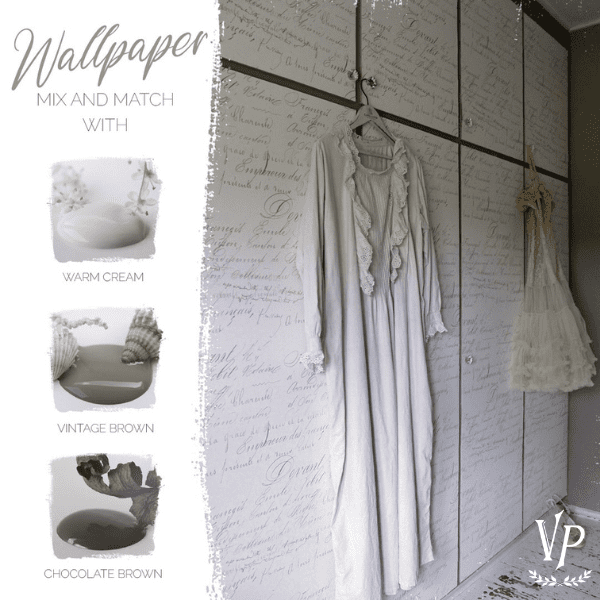 700285 TEKST CREME Wallpaper 3