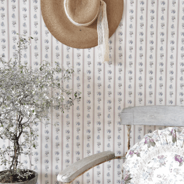 Inspiration papier peint Vintage Paint 700299 Roses Forever striped 2