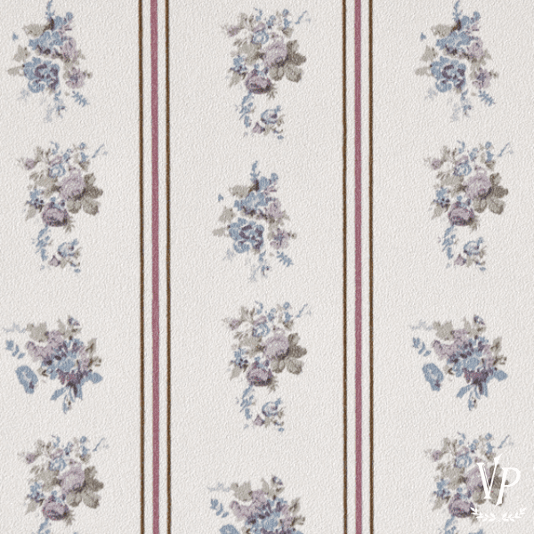 Inspiration papier peint Vintage Paint 700299 Roses Forever striped 2