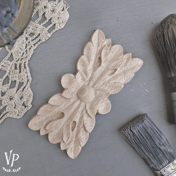 700309 Ornement bois 6 x 12 cm