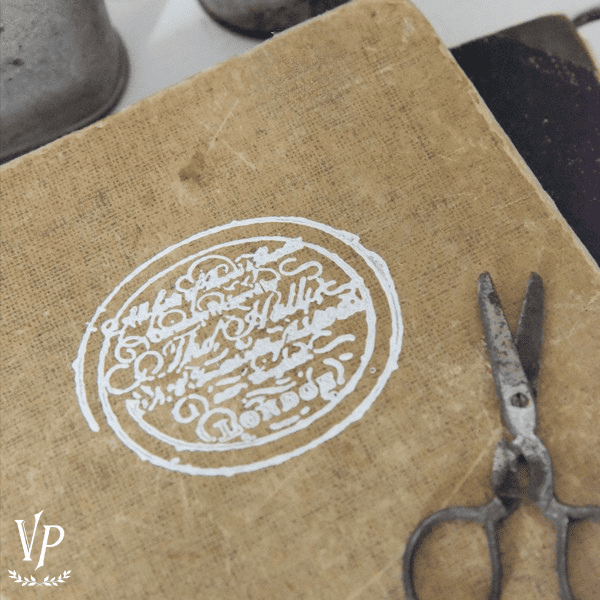 702026 Tampon decoratif Text Tho. Hall photographer 85 x 65 cm C