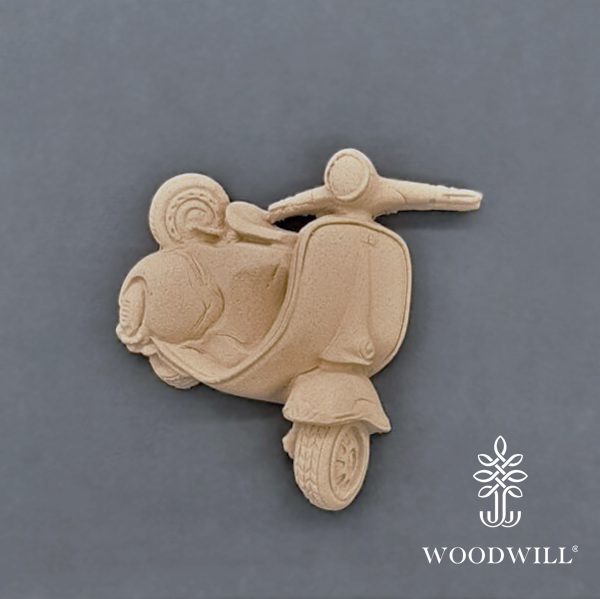 801051 Woodwill Ornement Vespa 7 x 6 cm