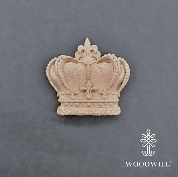 801171 Woodwill Ornement Couronne 41 x 38 cm