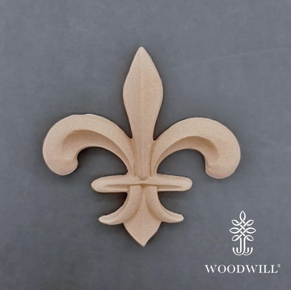 801308 Woodwill Ornement Fleur de lys 105 x 105 cm