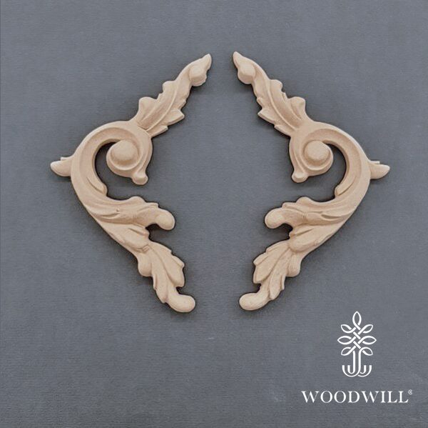 801318 Woodwill Ornement Set de 2 11 x 112cm