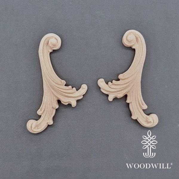 801338 Woodwill Ornement Set de 2 10 x 78 cm