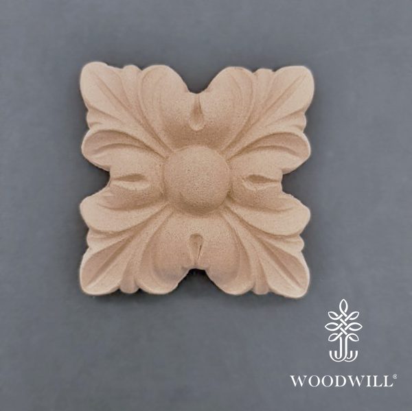 801359 Woodwill Ornement Fleur 75 x 75 cm