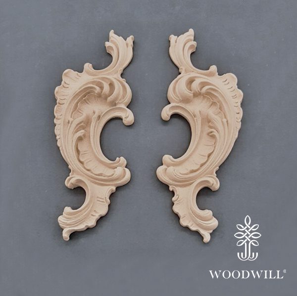 801574 Woodwill Ornement Set de 2 239 x 9 cm