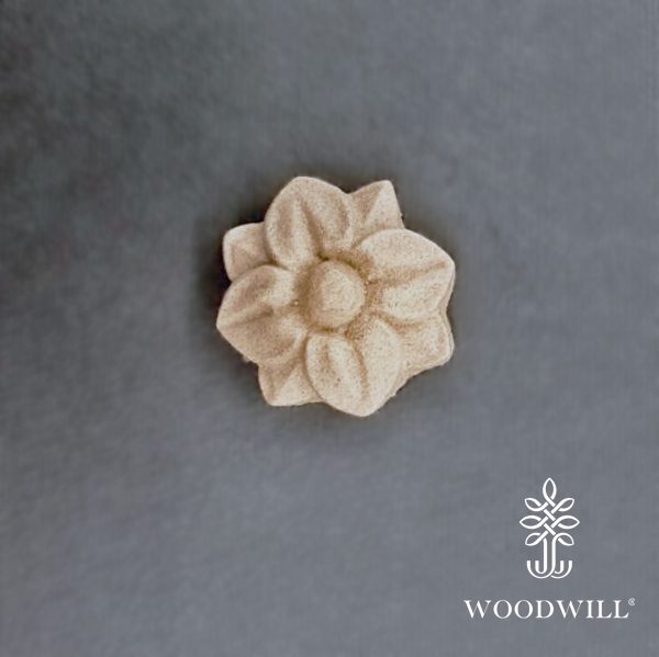 801668 Woodwill Ornement Fleur 38 cm