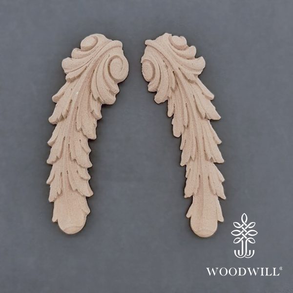 801815 Woodwill Ornement Set de 2 11 x 35 cm