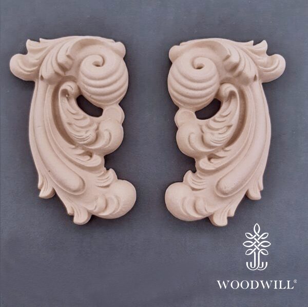 802551 Woodwill Ornement Set de 2 13 x 18 cm