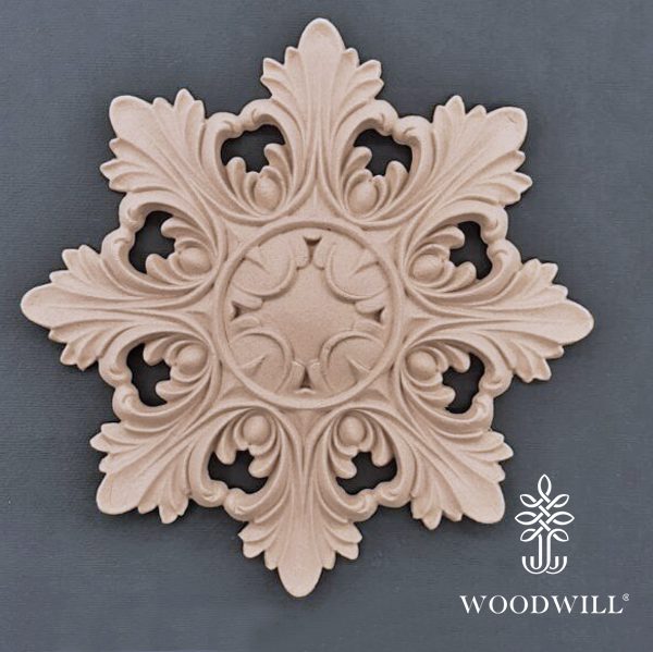 802553 Woodwill Ornement Rosace O 16 cm