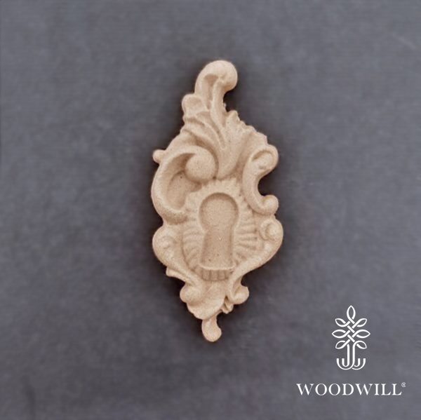 802639 Woodwill Ornement Serrure 3 x 6 cm