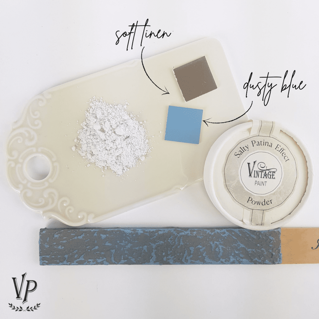 Poudre Esprit ecaille bord de mer Dusty Blue Soft Linen