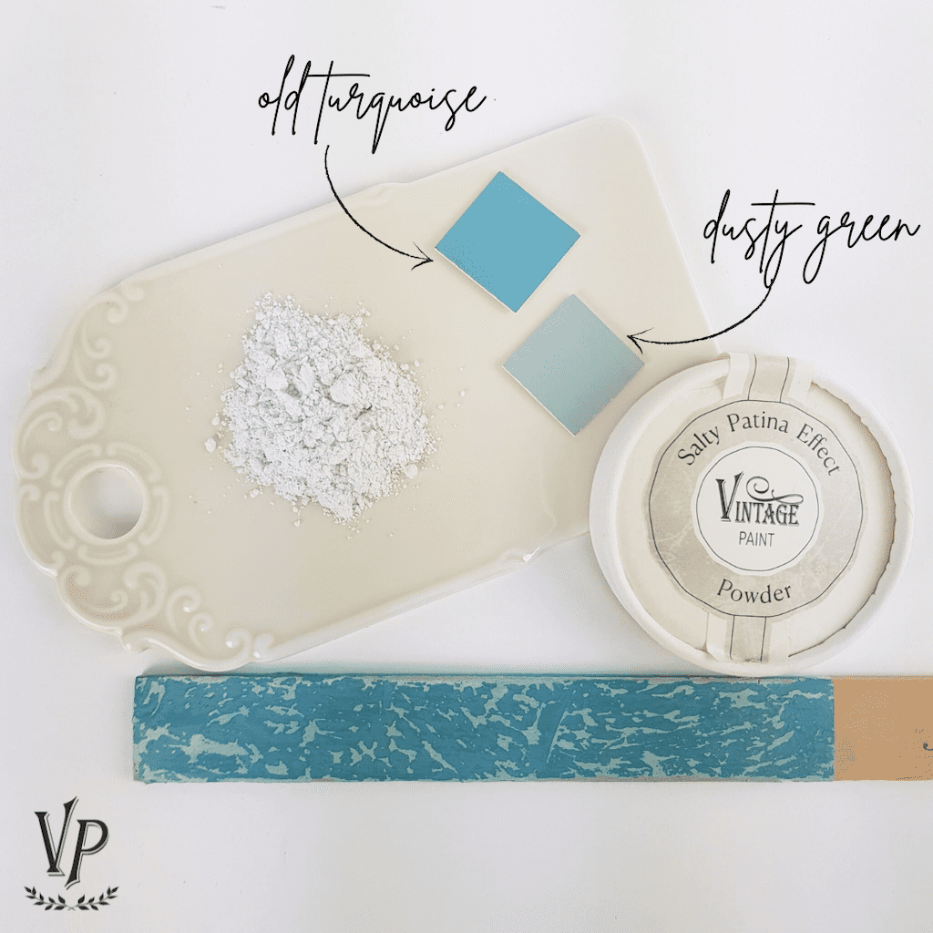 Poudre Esprit ecaille bord de mer Dusty Green Old Turquoise