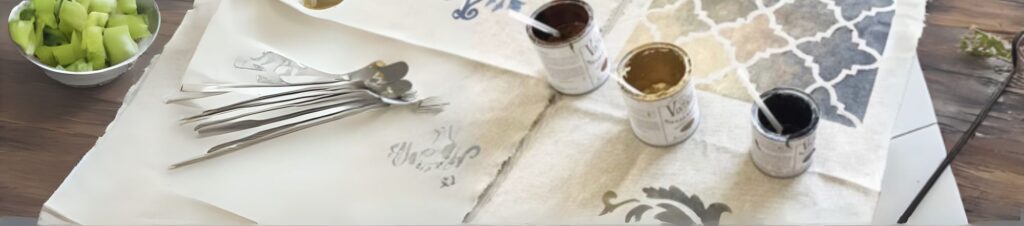 Peindre du tissu avec de la peinture Vintage Paint